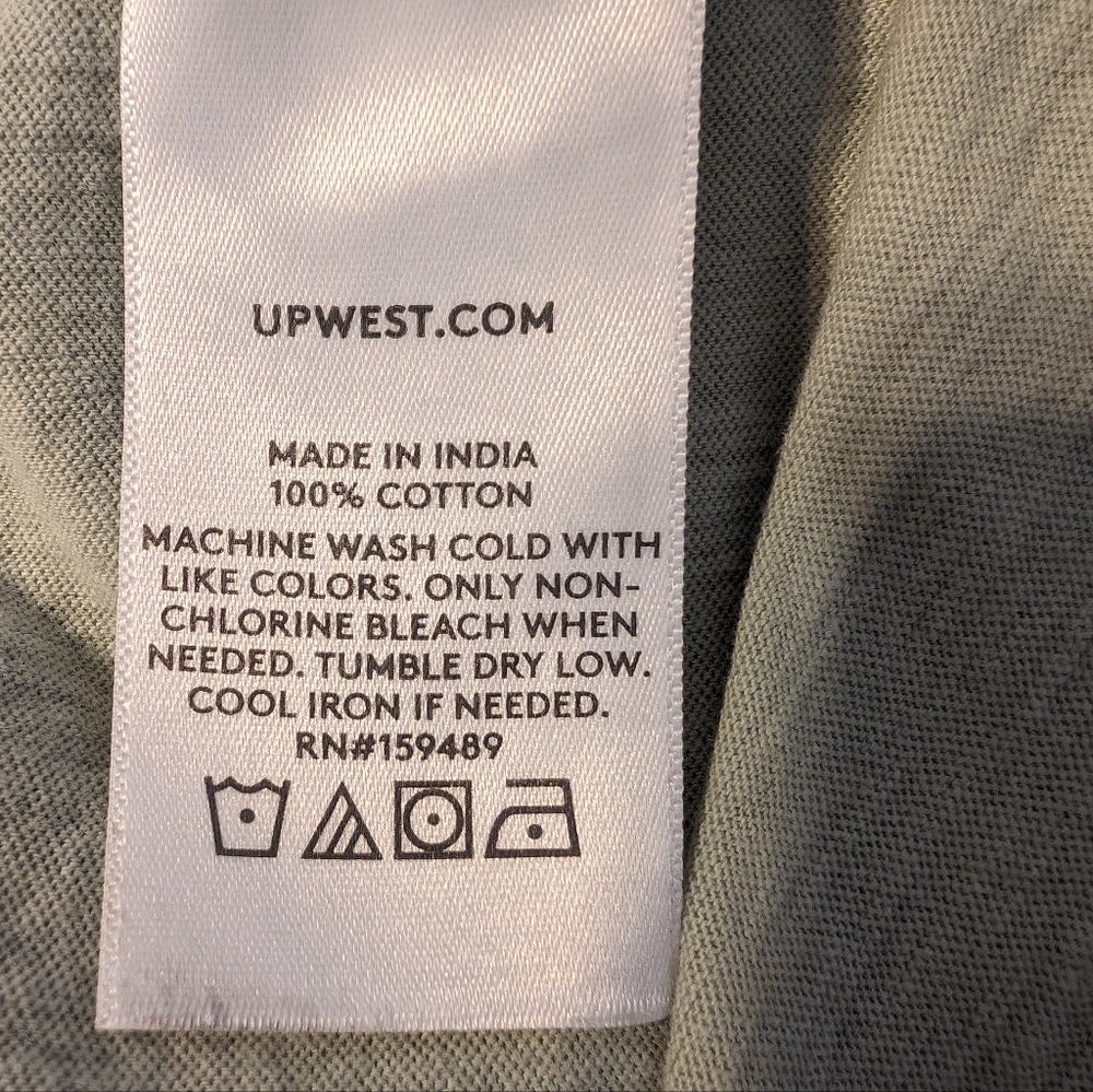 UpWest Anytime Clean Cotton V-neck Tee - Picture 4 of 4